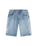 Crashed Marked by Shade Light Blue Shorts